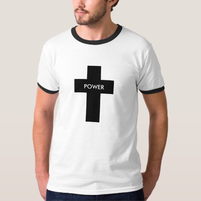 Power des Querchristlichen der Wecker-T-Shirts der T-Shirt (Vorderseite)