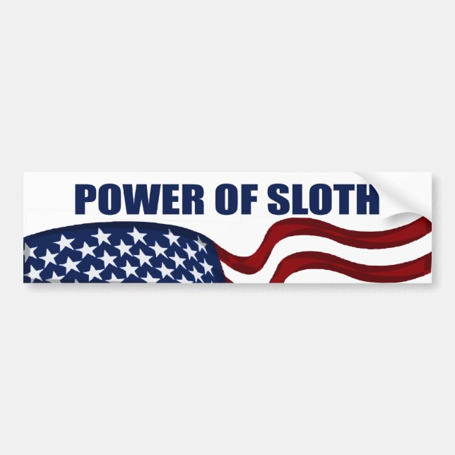 Power des Sloth-Autoaufklebers Autoaufkleber (Vorne)
