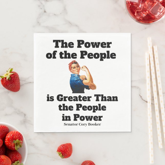 Power des Volkspapiers Napkin Serviette (Beispiel)