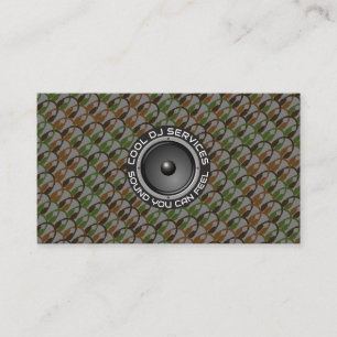 Power DJ Sound Logo • Modernes Audio Pro-Gig-Desig Visitenkarte