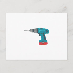Power-Drill Postkarte
