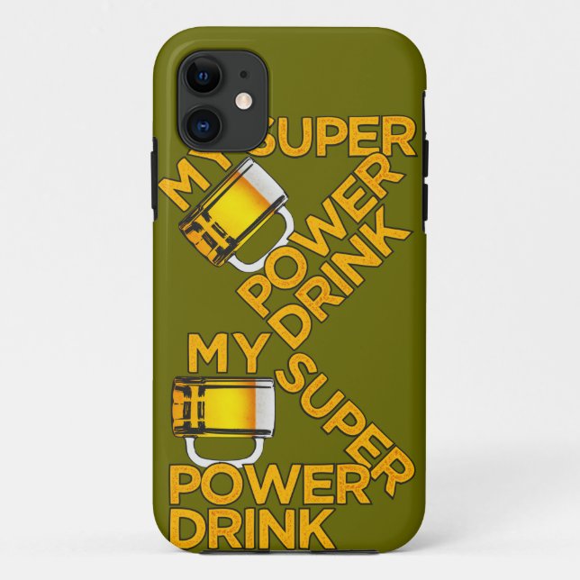 Power Drink iPhone Großkamerad Case-Mate iPhone Hülle (Rückseite)