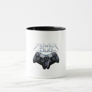 Power Duo Sleek Graue Gaming-Tasse Tasse