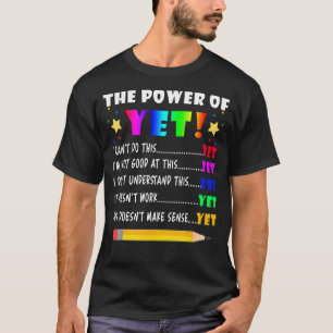 Power eines noch inspirierenden Wachstums Mindset- T-Shirt