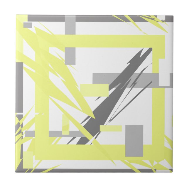 Power Energie Abstrakte Kunst Fliese (Vorderseite)