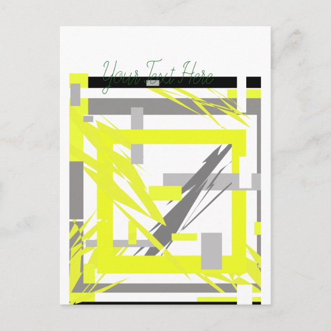 Power Energie Abstrakte Kunst Postkarte (Vorderseite)