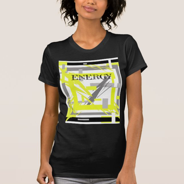 Power Energie Abstrakte Kunst T-Shirt (Vorderseite)