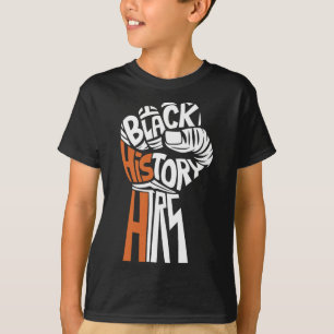 Power Fist Hand Inspirierende schwarze Führer Schw T-Shirt