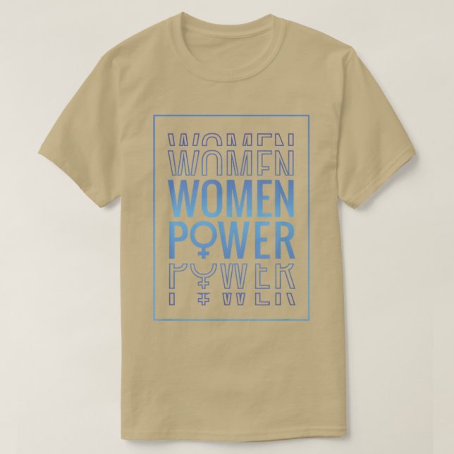 Power Frauen Feminismus Sensibilisierung Retro Vin T-Shirt (Design vorne)