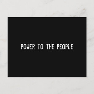 Power für das Volk Postkarte