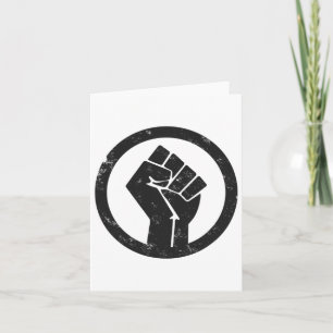 Power für einfache Black Life-Materialproteste Karte