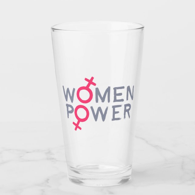 Power für Frauen Glas (Vorderseite)