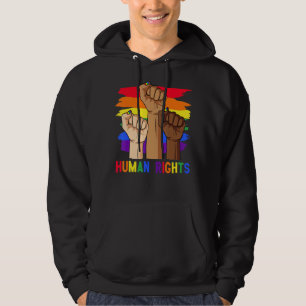 Power für Menschenrechte Fist Lgbt Pride Gay Lesbi Hoodie