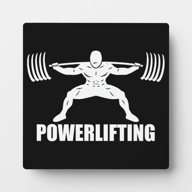 "Power Hebe" Squat Motivierend Fotoplatte (Vorderseite)