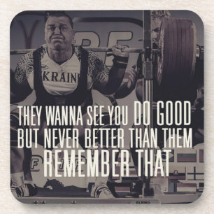 "Power Hebe" Squat Motivierend Untersetzer