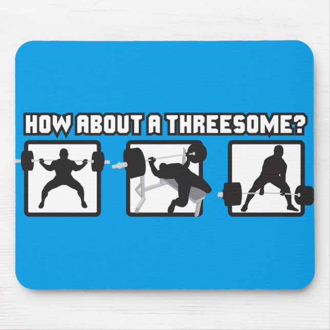 "Power heben" - Sitzplatz, Sitzbank, Aufzug Mousepad (Vorne)