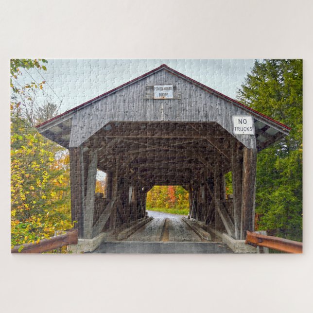 Power House Covered Bridge, Vermont Puzzle (Horizontal)
