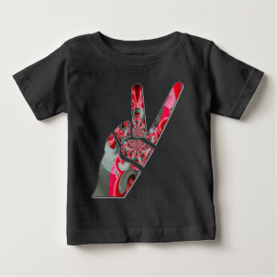 Power in der Palme: Der Zwei-Finger-Salute Baby T-shirt