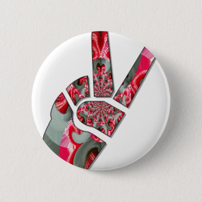 Power in der Palme: Der Zwei-Finger-Salute Button (Vorderseite)