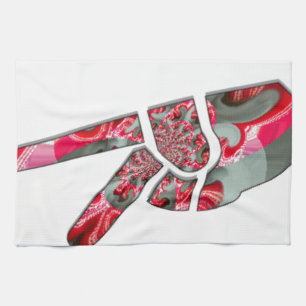 Power in der Palme: Der Zwei-Finger-Salute Geschirrtuch