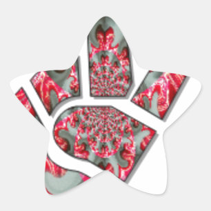 Power in der Palme: Der Zwei-Finger-Salute Stern-Aufkleber