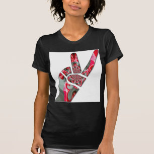 Power in der Palme: Der Zwei-Finger-Salute T-Shirt