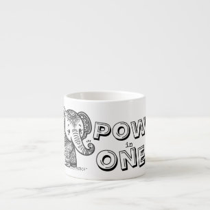 Power in einem Totbeutel Espressotasse