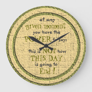 Power-Inspirational Wand-Uhr Große Wanduhr