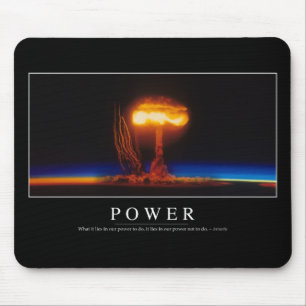 Power: Inspirierend Zitat Mousepad