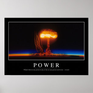 Power: Inspirierend Zitat Poster