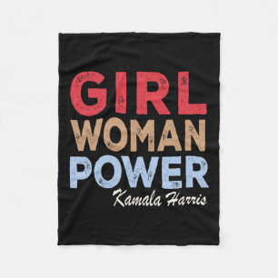 Power Kamala Harris Retro Vintag Fleecedecke