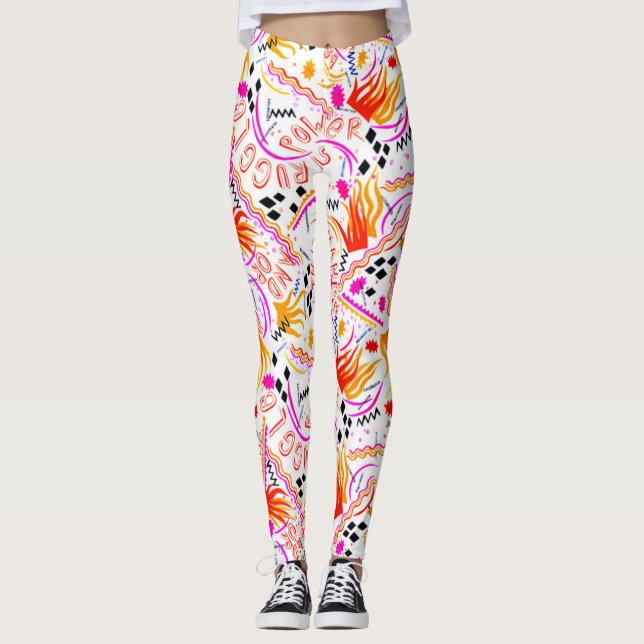 Power-Kampf Leggings (Vorderseite)