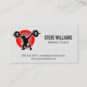 Power-Lifting-Logo   Athlete Business Card Visitenkarte