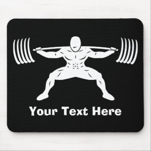 "POWER LIFTING"-Power-Squat-Logo - individuell anp Mousepad