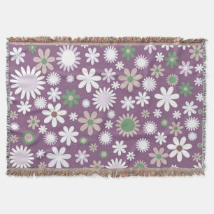 Power lila Blume Decke