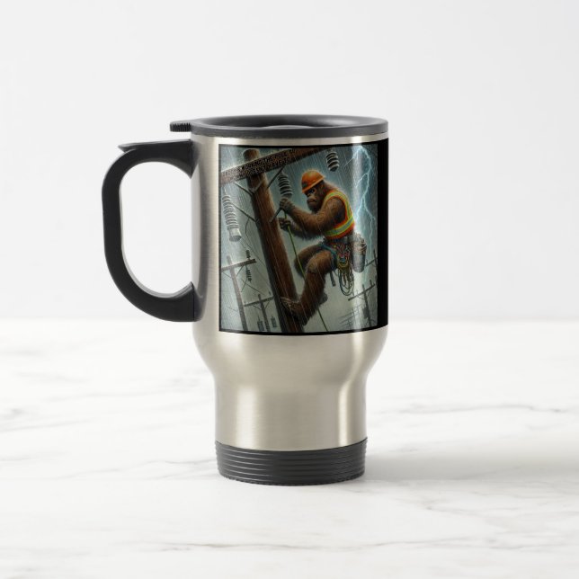 Power Lineman Bigfoot - Storm Ops COFFEE TASSE (Links)
