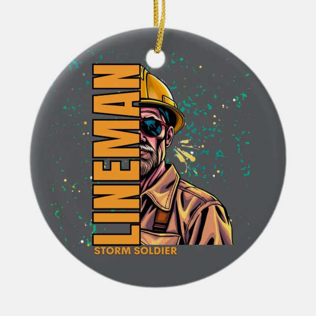 Power lineman Ornament (Vorne)