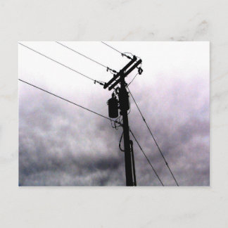 Power Lines Postkarte