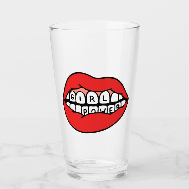 Power-Lippen Glas (Vorderseite)