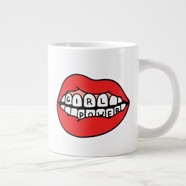 Power-Lippen Jumbo-Tasse (Rechts)