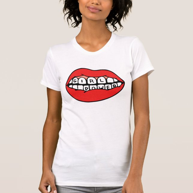 Power-Lippen T-Shirt (Vorderseite)