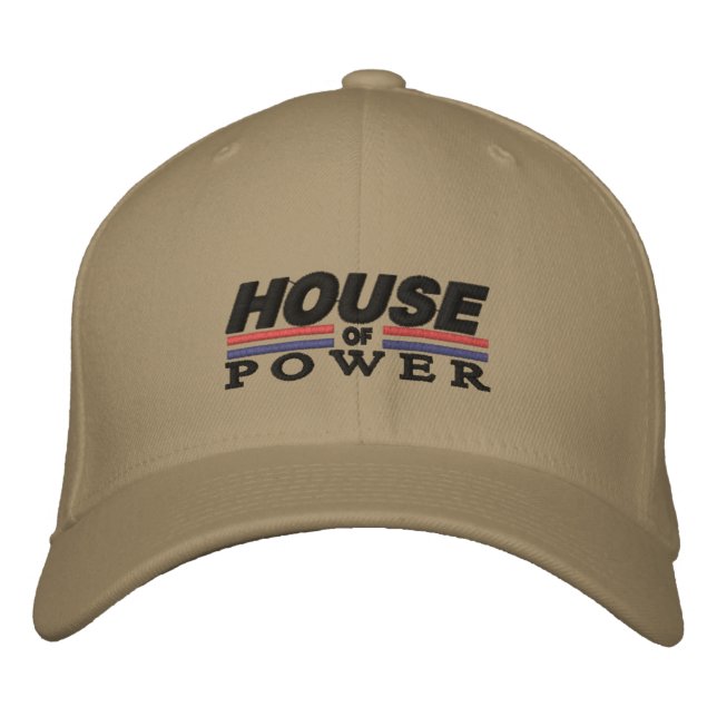 Power-Logo-FlexiPhat Bestickte Baseballkappe (Vorderseite)