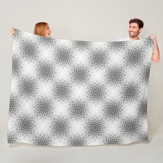 Power Mandala Nahtloses Muster 10 Fleecedecke (Beispiel)