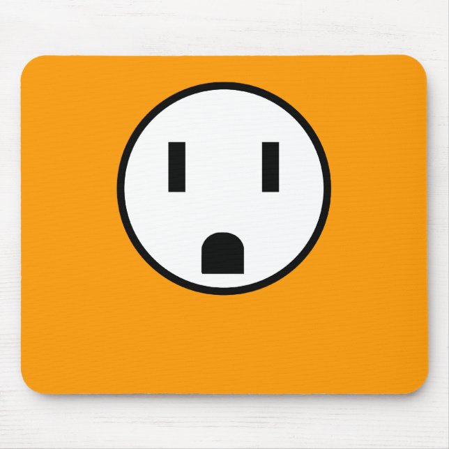 Power - Mausunterlage (orange) Mousepad (Vorne)