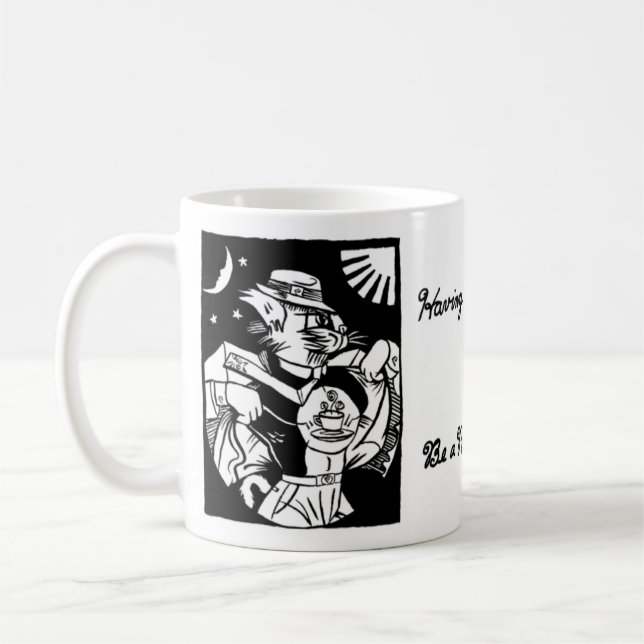 Power-Mietze-Tasse Tasse (Links)