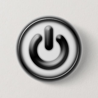 Power: Monochrom (weiß) Button