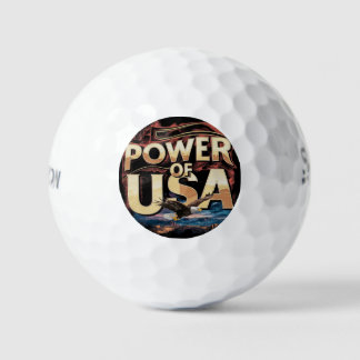 Power of USA Golf Ball - Patriotic
