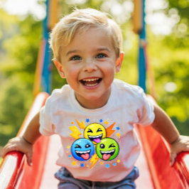 Power Pals™ Emoji Squad Kleinkind-T-Shirt – Cute P Kleinkind T-shirt