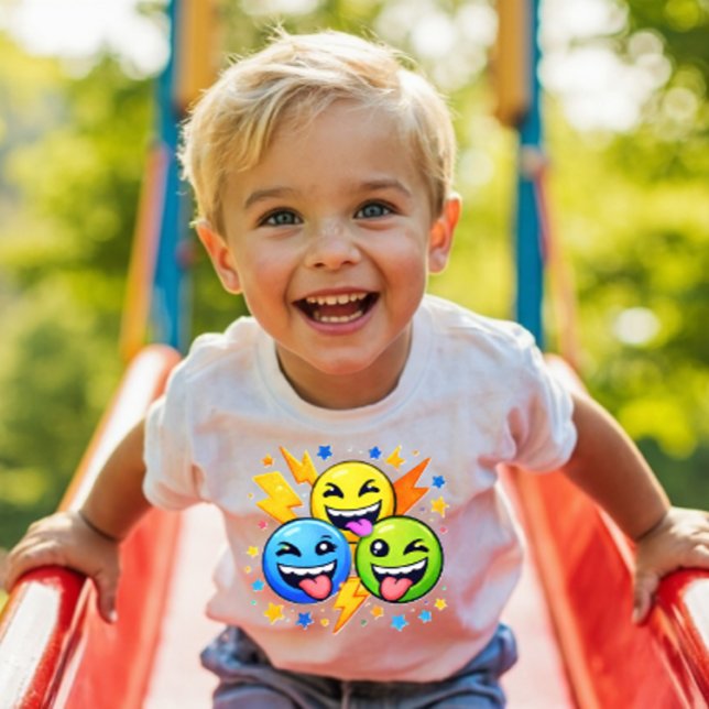 Power Pals™ Emoji Squad Toddler T-Shirt – Cute Pla (Von Creator hochgeladen)