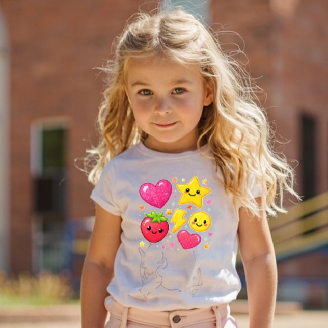 Power Pals™ Icon Mix Toddler T-Shirt – Cute Stars, (Von Creator hochgeladen)
